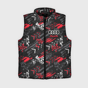 Женский жилет утепленный 3D с принтом AUDI 3D LOGO   АУДИ ,  |  | audi | auto | autosport | avto | car | race | street racing | авто | автоспорт | ауди | гонки | марка | машина | тачка