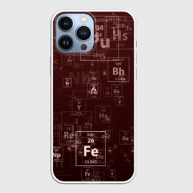 Чехол для iPhone 13 Pro Max с принтом Fe   Таблица Менделеева ,  |  | Тематика изображения на принте: fe | для студентов | для физиков | для химиков | железо | наука | таблица менделеева | ученым | физика | химия | элемент