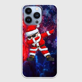 Чехол для iPhone 13 Pro с принтом КОСМЧЕСКИЙ НОВОГОДНИЙ САНТА 2022 ,  |  | 2022 | beast | merry christmas | new year | red bow | santa hat | snow | tiger | winter | winter is coming | year of the tiger | год тигра | дед мороз | животные | звери | зверь | зима | зима 2022 | зима близко | новог | новогодни