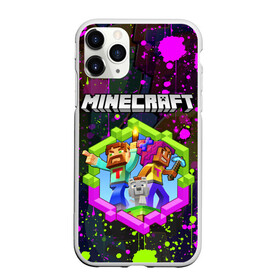 Чехол для iPhone 11 Pro матовый с принтом MINECRAFT МАЙНКРАФТ БРЫЗГИ , Силикон |  | block | craft | creeper | cube | dungeons | game | games | logo | mine | minecraft | miner | pixel | zombie | блок | брызги | геометрия | данжен | зомби | игра | игры | крафт | крипер | кубики | лого | логотип | майкрафт | майн | майнкрафт | п