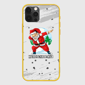 Чехол для iPhone 12 Pro с принтом Merry Christmas Santa Dabbing. , силикон | область печати: задняя сторона чехла, без боковых панелей | 2022 | dabbing | happy new year | merry christmas | santa dabbing | год тигра | зима близко | нг | новогодний | новогодний тигр | новый год | новый год 2022 | рождество | символ 2022 года | снежинки