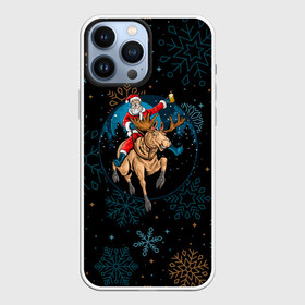 Чехол для iPhone 13 Pro Max с принтом Олень и Santa. ,  |  | 2022 | happy new year | merry christmas | rdnewyear22 | santa | год тигра | зима близко | нг | новогодний | новый год | новый год 2022 | олень | рождество | санта | символ 2022 года | снежинки