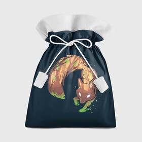 Подарочный 3D мешок с принтом Лисолес , 100% полиэстер | Размер: 29*39 см | живо | животинка | животинки | животное | животные | звери | зверки | зверята | лес | лесной зверёк | лис | лиса | лисичка | лисички | лисолес | оранжевая лиса | тайга