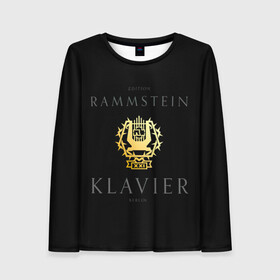 Женский лонгслив 3D с принтом Rammstein XXI - Klavier , 100% полиэстер | длинные рукава, круглый вырез горловины, полуприлегающий силуэт | lindemann | rammstein | ramstein | till lindemann | альбом | кристоф шнайдер | лоренц | метал | немецкая | оливер ридель | пауль ландерс | раммштайн | рамштайн | рихард круспе | рок группа | тилль линдеманн