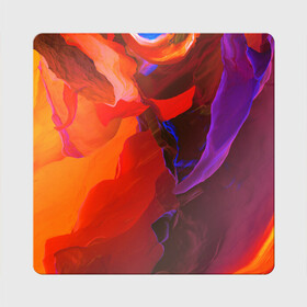 Магнит виниловый Квадрат с принтом Акварельная Феерия , полимерный материал с магнитным слоем | размер 9*9 см, закругленные углы | абстракция | акварель | акварельная абстракция | рисунок | цвета