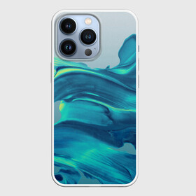 Чехол для iPhone 13 Pro с принтом Акварельные Мазки ,  |  | Тематика изображения на принте: абстракция | акварель | акварельные волны | волны | рисунок