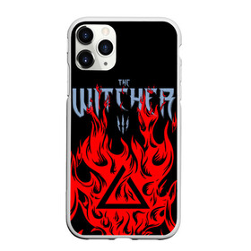 Чехол для iPhone 11 Pro Max матовый с принтом THE WITCHER 3 ВЕДЬМАК 3 FIRE ОГОНЬ , Силикон |  | geralt | the witcher | the witcher wild hunt | witcher | wolf | аард | аксий | белый волк | ведьмак | ведьмак 3 | волк | геральт | игни | ирден | йенифер | каер морхен | квен | охотник | трисс | цири | школа волка