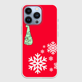 Чехол для iPhone 13 Pro с принтом НОВОГОДНИЙ ДРАКОНЧИК ,  |  | Тематика изображения на принте: 2021 | 2022 | new year | деда мороза | дракон | к нам приходит | клауса | костюм | новогодний | новый год | праздник | рождество | санты | снег | снежинки | снежок | узор