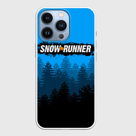 Чехол для iPhone 13 Pro с принтом SNOWRUNNER   СНОУРАННЕР ЛЕС ,  |  | Тематика изображения на принте: game | snow runner | snowrunner | грузовик | дальнобойщик | игра | симулятор | сноу раннер | сноураннер