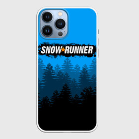 Чехол для iPhone 13 Pro Max с принтом SNOWRUNNER   СНОУРАННЕР ЛЕС ,  |  | Тематика изображения на принте: game | snow runner | snowrunner | грузовик | дальнобойщик | игра | симулятор | сноу раннер | сноураннер