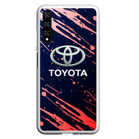 Чехол для Honor 20 с принтом Toyota градиент. , Силикон | Область печати: задняя сторона чехла, без боковых панелей | auto | sport | toyota | авто | автомобиль | бренд | спорт | тойота