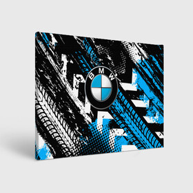 Холст прямоугольный с принтом Следы от шин BMW , 100% ПВХ |  | bmw | bmw performance | m | motorsport | performance | бмв | моторспорт