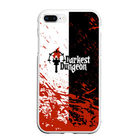 Чехол для iPhone 7Plus/8 Plus матовый с принтом Darkest Dungeon | DD | Black White Logo , Силикон | Область печати: задняя сторона чехла, без боковых панелей | colour of madness | crimson court | darkest dungeon | game | logo | roguelike | shieldbreaker | the shieldbreaker | игра | лого | логотип | ролевая игра | темнейшее подземелье