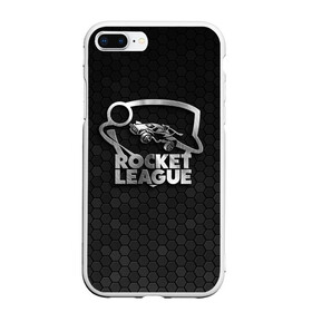 Чехол для iPhone 7Plus/8 Plus матовый с принтом Rocket League Metal Logo , Силикон | Область печати: задняя сторона чехла, без боковых панелей | auto | avto | car | race | rocket league | авто | гонки | машина | рокет лига | тачка