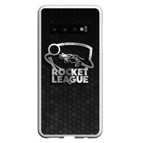 Чехол для Samsung Galaxy S10 с принтом Rocket League Metal Logo , Силикон | Область печати: задняя сторона чехла, без боковых панелей | auto | avto | car | race | rocket league | авто | гонки | машина | рокет лига | тачка