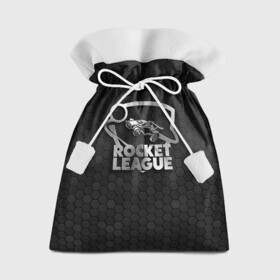 Подарочный 3D мешок с принтом Rocket League Metal Logo , 100% полиэстер | Размер: 29*39 см | auto | avto | car | race | rocket league | авто | гонки | машина | рокет лига | тачка