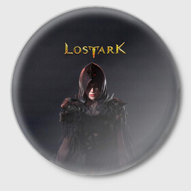 Значок с принтом Lost Ark Ассасин Клинок смерти ,  металл | круглая форма, металлическая застежка в виде булавки | blade | lost ark | ассасин | лост арк