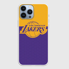 Чехол для iPhone 13 Pro Max с принтом LAKERS LINE HEXAGON SPORT ,  |  | Тематика изображения на принте: america | basketball | hexagon | kobe bryant | la | la lakers | lakers | los angeles lakers | nba | usa | баскетбол | гексагон | геометрия | кобе брайант | лос анджелес лейкерс | нба | соты | сша