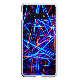 Чехол для Samsung S10E с принтом NEON LINES Glowing Lines Effect , Силикон | Область печати: задняя сторона чехла, без боковых панелей | Тематика изображения на принте: rave neon | живые линии | неновые лучи | неон | неоновая лампа | неоновая ночь | неоновые ленты | неоновые линии разных цветов | неоновый рейв | светящиеся линии | флекс неон | эффект неона