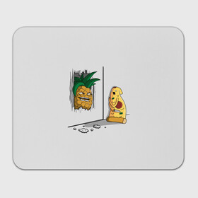 Прямоугольный коврик для мышки с принтом HERES PINEAPPLE! , натуральный каучук | размер 230 х 185 мм; запечатка лицевой стороны | Тематика изображения на принте: here | is | johnny | mem | meme | memes | pineapple | pizza | shining | ананас | джонни | мем | мемы | пица | пицца | сияние | это