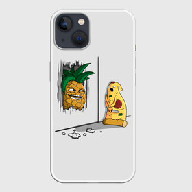 Чехол для iPhone 13 с принтом HERES PINEAPPLE ,  |  | here | is | johnny | mem | meme | memes | pineapple | pizza | shining | ананас | джонни | мем | мемы | пица | пицца | сияние | это