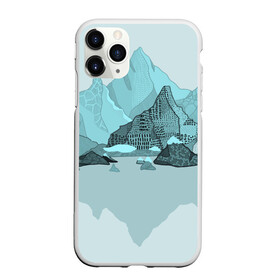 Чехол для iPhone 11 Pro матовый с принтом Голубой горный пейзаж с темно-серыми тенями , Силикон |  | голубые горы | горный | горный массив | горный пейзаж | горы | горы в снегу | для сноуборда | для туристов | заснеженные горы | зимние горы | зимний | лыжный | снежные горы | сноуборд