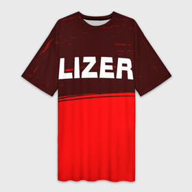 Платье-футболка 3D с принтом Lizer  Краска ,  |  | lizer | music | rap | краска | лизер | музыка | рэп | рэпер | рэперы | рэпперы | хип | хип хоп | хоп