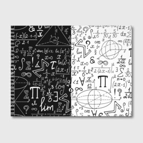 Альбом для рисования с принтом ЧЁРНО БЕЛЫЕ ФОРМУЛЫ   ФИЗИКА   МАТЕМАТИКА , 100% бумага
 | матовая бумага, плотность 200 мг. | Тематика изображения на принте: emc 2 | emc2 | sience | знаменитые формулы | математика | наука | студенты | студенческие | физика | формулы | эйнштейн