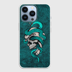 Чехол для iPhone 13 Pro с принтом SKULL  SNAKE ,  |  | art | bones | dead | death | poison | skull | snake | арт | змеи | змея | кости | череп | черепа | яд | ядовитая