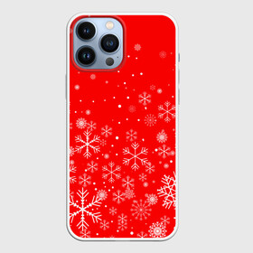 Чехол для iPhone 13 Pro Max с принтом Летящие снежинки ,  |  | 2022 | happy new year | merry christmas | год тигра | зима близко | нг | новогодний | новогодний тигр | новый год | новый год 2022 | рождество | символ 2022 года | снежинки