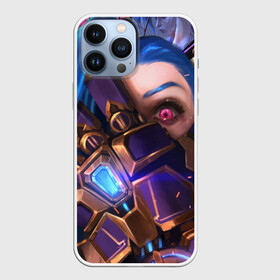 Чехол для iPhone 13 Pro Max с принтом JINX ПРИКРЫВАЕТ ЛИЦО | LOL ,  |  | Тематика изображения на принте: akali | arcane | fan | fan art | hero | jinx | kda | kda mas | league of legends | lol | moba | акали | аркейн | герой | джинкс | кда | лига легенд | лол | моба