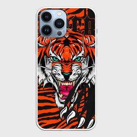 Чехол для iPhone 13 Pro Max с принтом Wild cat 22 ,  |  | tiger | когти | кошка | полосы | тигр | хищник