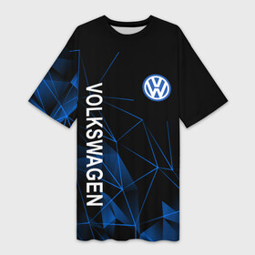 Платье-футболка 3D с принтом Volkswagen, Фольксваген Геометрия ,  |  | auto | sport | volkswagen | авто | автомобили | автомобиль | автомобильные | бренд | внедорожники | вольцваген | легковые | марка | спорт | фольксваген | фольц | фольцваген