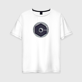 Женская футболка хлопок Oversize с принтом Логотип Cognito Inc , 100% хлопок | свободный крой, круглый ворот, спущенный рукав, длина до линии бедер
 | глобус | знак | корпорация | круг | логотип
