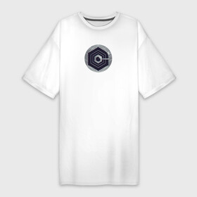 Платье-футболка хлопок с принтом Логотип Cognito Inc ,  |  | глобус | знак | корпорация | круг | логотип