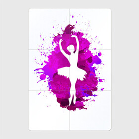 Магнитный плакат 2Х3 с принтом Балерина силуэт в красках , Полимерный материал с магнитным слоем | 6 деталей размером 9*9 см | ballerina | ballet | dance | girl | артист балета | балерина | балет | брызги краски | девушка | девушка танцует | искусство | краска | пуанты | силуэт | танец | танцовщица | танцующая девушка | танцы | хареография
