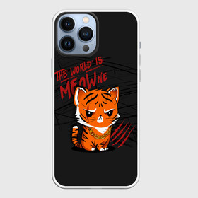 Чехол для iPhone 13 Pro Max с принтом ГОД ТИГРА 2022 | THE YEAR OF THE TIGER 2022 ,  |  | 2022 | christmas | cold | is | klaus | meow | merry | ne | new | santa | snow | the | winter | world | year | год | зима | клаус | мороз | новый | рождество | санта | снег | тигр | тигра | холод