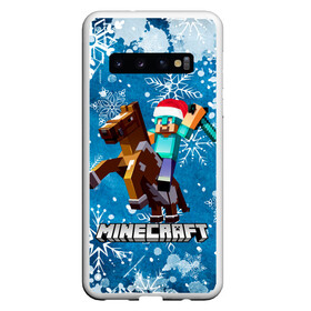 Чехол для Samsung Galaxy S10 с принтом МАЙНКРАФТ НОВОГОДНИЙ, MINECRAFT , Силикон | Область печати: задняя сторона чехла, без боковых панелей | 2021 | 2022 | creeper | dungeons | earth | game | merry christmas | minecraft | minecraft earth | new year | snow | winter | блоки | грифер | зима | игры | квадраты | компьютерная игра | крафт | крипер | маинкрафт | майн 