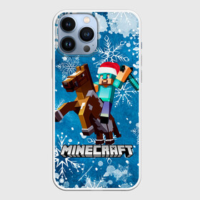 Чехол для iPhone 13 Pro Max с принтом МАЙНКРАФТ НОВОГОДНИЙ, MINECRAFT ,  |  | 2021 | 2022 | creeper | dungeons | earth | game | merry christmas | minecraft | minecraft earth | new year | snow | winter | блоки | грифер | зима | игры | квадраты | компьютерная игра | крафт | крипер | маинкрафт | майн 