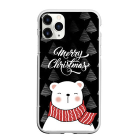 Чехол для iPhone 11 Pro матовый с принтом MERRY CHRISTMAS BEARS , Силикон |  | Тематика изображения на принте: 2021 | 2022 | new year | деда мороза | зима | к нам приходит | как у всех | костюм | медвежонок | мишка | новогодний | новый год | праздник | рекомендации | рождество | снег | снежинки | снежок | узор | хочу