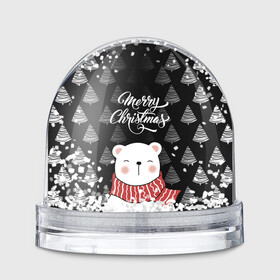 Игрушка Снежный шар с принтом MERRY CHRISTMAS BEARS , Пластик | Изображение внутри шара печатается на глянцевой фотобумаге с двух сторон | 2021 | 2022 | new year | деда мороза | зима | к нам приходит | как у всех | костюм | медвежонок | мишка | новогодний | новый год | праздник | рекомендации | рождество | снег | снежинки | снежок | узор | хочу