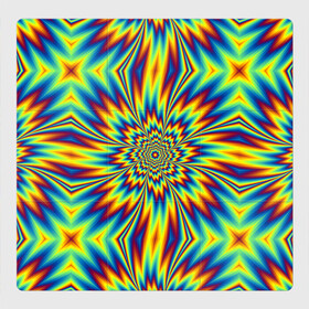 Магнитный плакат 3Х3 с принтом Пульсирующий Огненный Цветок , Полимерный материал с магнитным слоем | 9 деталей размером 9*9 см | абстракция | аум | галлюцинация | иллюзии | индиго | майя | мантра | медитация | мираж | неон | нирвана | обман зрения | ом | оптические иллюзии | просветление | психоделика | психологи | радуга