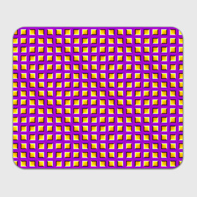 Прямоугольный коврик для мышки с принтом Фиолетовый Фон с Желтыми Квадратами (Иллюзия Движения) , натуральный каучук | размер 230 х 185 мм; запечатка лицевой стороны | абстракция | аум | галлюцинация | зазеркалье | игра ума | иллюзии | индиго | майя | мантра | медитация | мираж | неон | нирвана | обман зрения | ом | оптические иллюзии | просветление | психоделика