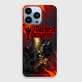 Чехол для iPhone 13 Pro с принтом DARKEST DUNGEON   ТЕМНЕЙШЕЕ ПОДЗЕМЕЛЬЕ ,  |  | darkest dungeon | darkest dungeon 2 | ад | готика | игра | огонь | пламя | темнейшее подземелье | ужасы