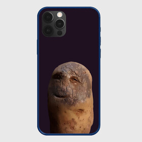 Чехол для iPhone 12 Pro Max с принтом Уставший картофель , Силикон |  | картофель | картошка | рожица | улыбка | усталость