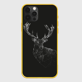 Чехол для iPhone 12 Pro с принтом DEER | POLYGONS , силикон | область печати: задняя сторона чехла, без боковых панелей | Тематика изображения на принте: abstract | deer | geometry | polygon | абстракция | геометрия | олень | полигоны