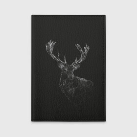 Обложка для автодокументов с принтом DEER | POLYGONS , натуральная кожа |  размер 19,9*13 см; внутри 4 больших “конверта” для документов и один маленький отдел — туда идеально встанут права | Тематика изображения на принте: abstract | deer | geometry | polygon | абстракция | геометрия | олень | полигоны