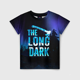 Детская футболка 3D с принтом The Long Dark Logo , 100% гипоаллергенный полиэфир | прямой крой, круглый вырез горловины, длина до линии бедер, чуть спущенное плечо, ткань немного тянется | alaska | long dark | the long dark | аляска | выживание | длинная тьма | долгая тьма | игра long dark