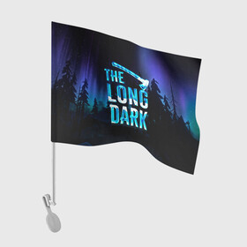 Флаг для автомобиля с принтом The Long Dark Logo , 100% полиэстер | Размер: 30*21 см | alaska | long dark | the long dark | аляска | выживание | длинная тьма | долгая тьма | игра long dark