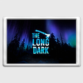 Магнит 45*70 с принтом The Long Dark Logo , Пластик | Размер: 78*52 мм; Размер печати: 70*45 | Тематика изображения на принте: alaska | long dark | the long dark | аляска | выживание | длинная тьма | долгая тьма | игра long dark